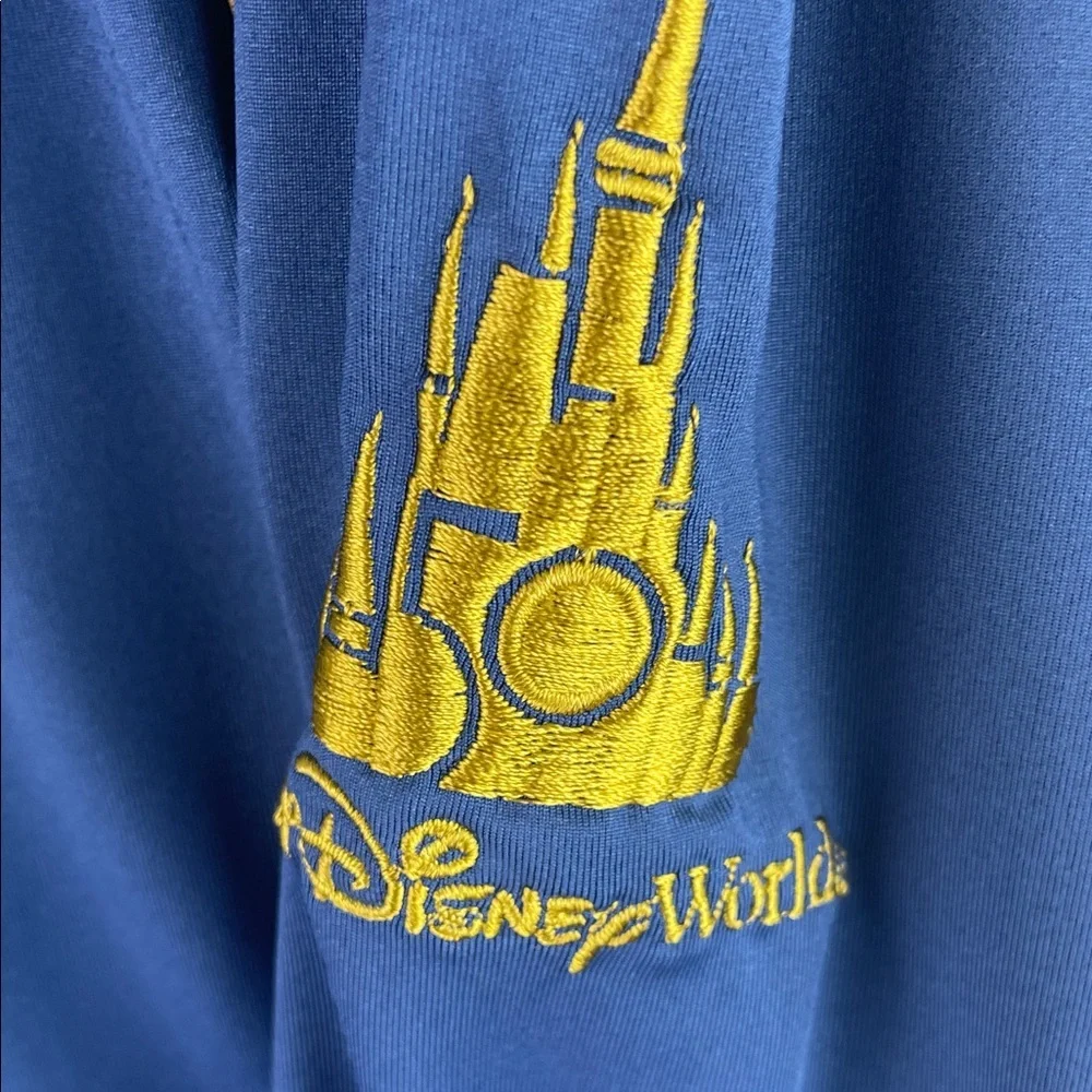 Disney Blue and Yellow Mickey Track Jacket Size XL